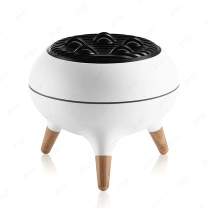 New Creative Simulated Flame Aroma Diffuser 7 Color Changing Atmosphere Light Ultrasonic Quiet Humidifier Essential Oil Diffuser