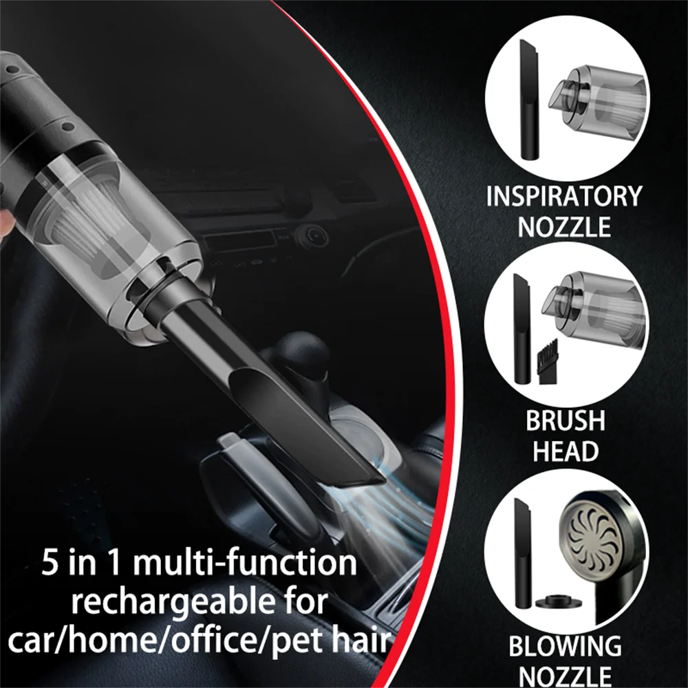 Portable Handheld Vacuum Cleaner – Compact Multi-Purpose Cleaner for Car & Home