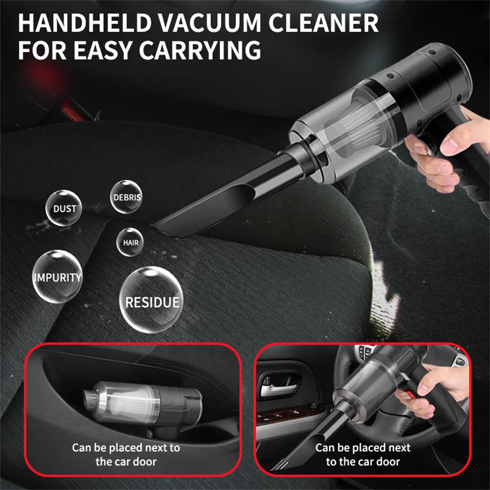 Portable Handheld Vacuum Cleaner – Compact Multi-Purpose Cleaner for Car & Home